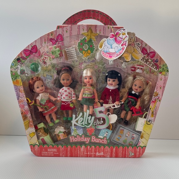 Barbie Other - 🩷SUPER RARE! Barbie Kelly Club Holiday Bunch
